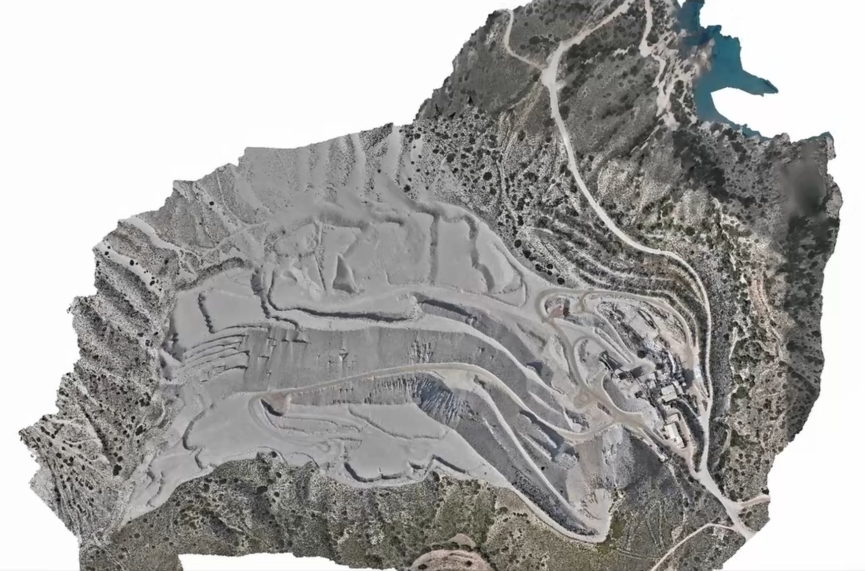 Topo-Drone_Quarry-TS 1.15 km² – Milos