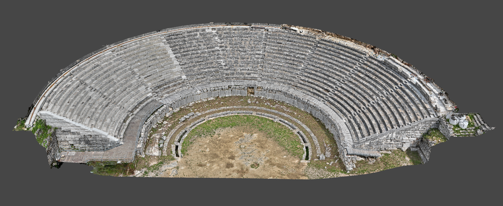 Topo-Drone_Archaeology-Ancient Theatre of Dodoni Bottom Part – Ioannina